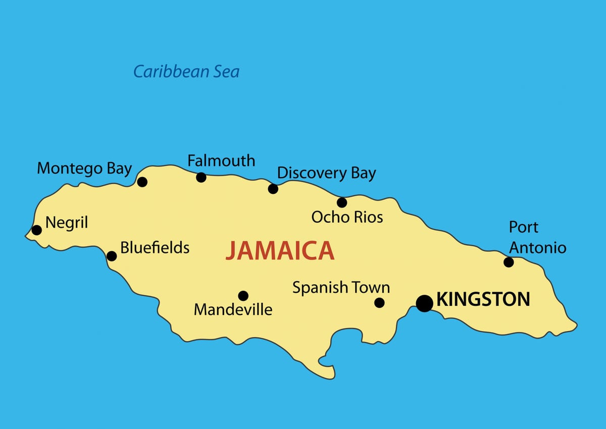 Kaart jamaica linnas