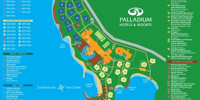 Kaart grand pallaadium jamaica resort