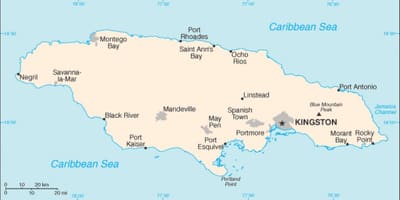 Kaart jamaica ala 
