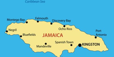 Kaart jamaica linnas