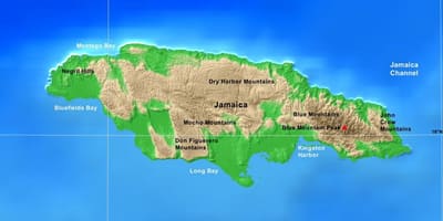 Kaart jamaica mäed 