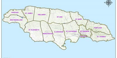 Kaart jamaica valimisringkonda
