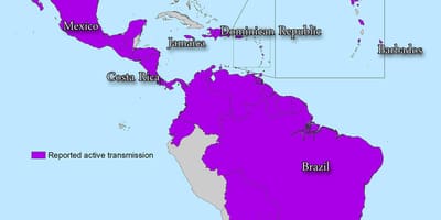 Kaart jamaica zika